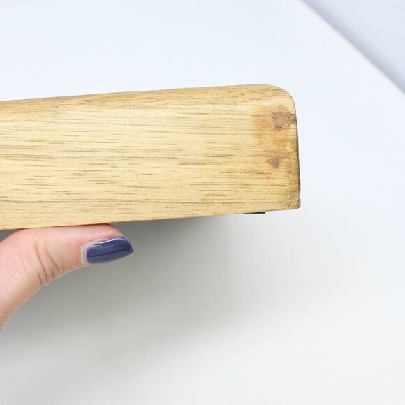 Framed Shadow Box Wood Fretwork Wall Decor 9.5"x9.5" - Picture 6 of 6